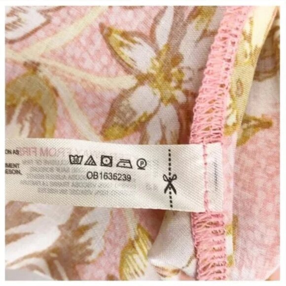 Free People Remind Me Maxi Dress in Coral Combo Size Small - Picture 13 of 13